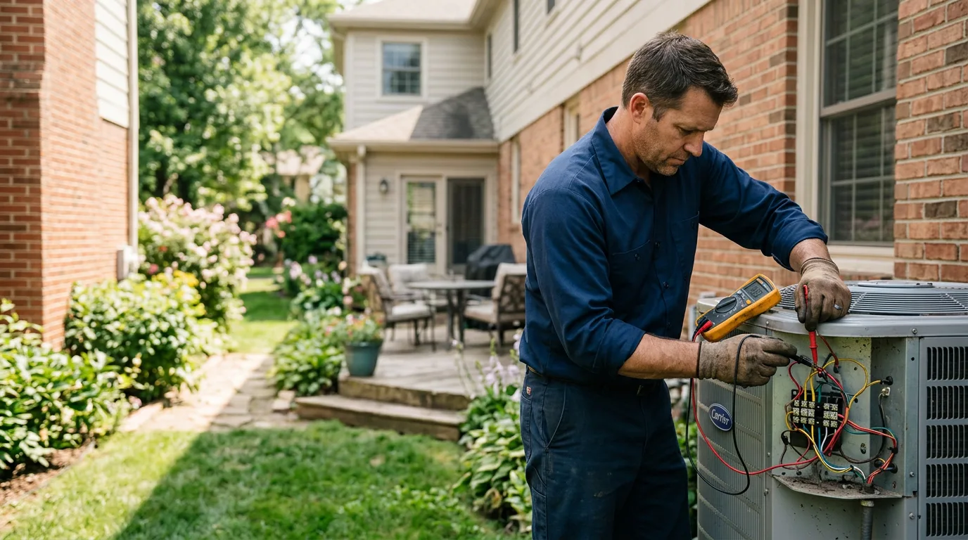 HVAC technician working near Santa, ID